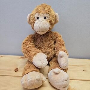 Teddy Hermann Monkey Plush 13" Brown Stuffed Animal Germany Toy
